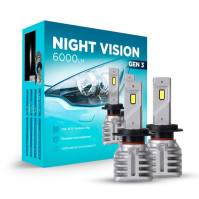Лед лампы H4 для авто Carlamp Night Vision Gen 3 Led автолампы 6000 Lm 5500 K (NVG3H4)