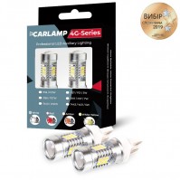 Светодиодные лед лампочки W21W T20 Carlamp 4G-Series (4G21/7440Red)
