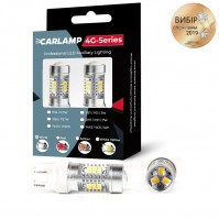 Светодиодные лед лампочки W21/5W T20 Carlamp 4G-Series (4G21/7443Red)
