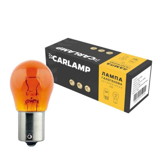 Лампы галогенные PY21W 12V Carlamp Amber 10шт (CL1232)
