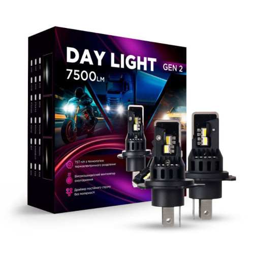 Светодиодные лампы H11 для авто Carlamp Day Light Gen 2 Led автолампы 5800K 7500 Lm (DLG2H11)