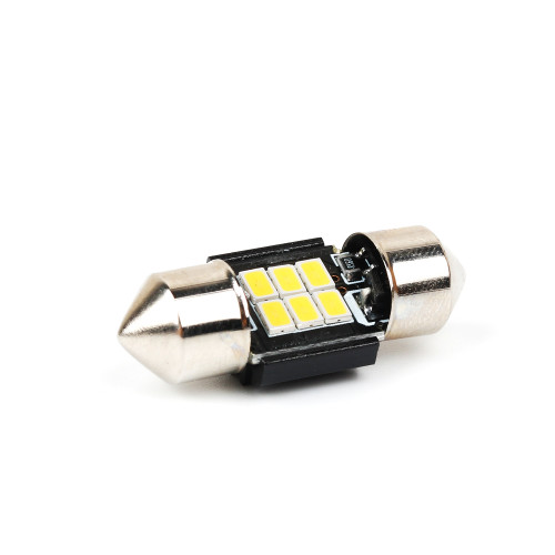 Светодиодные лед лампочки T11 250Lm 28мм софитка Carlamp Canbus (SJ-K6-28мм)