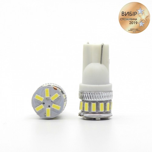Светодиодные лед лампочки W5W T10 F18 240Lm 9-16V Carlamp